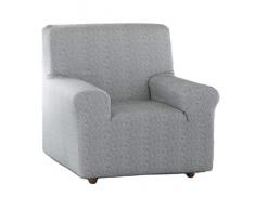 Zebra Textil Agata Sofabezug, elastisch, grau, 1 Sitz