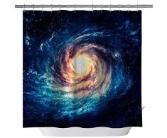 summer007 Duschvorhang, maßgeschneidert, wasserdichtes Polyester-Gewebe Duschvorhang für Badezimmer, Badezimmer-Zubehör mit Haken, 182,9 x 182,9 cm 71X71in 009b