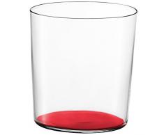 LSA International 390 ml Gio Farbe Tumbler, Glas, rot, 8.4 x 8.4 x 9 cm