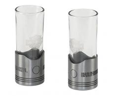 Harley-Davidson Piston Schnapsgläser, 2 mundgeblasen, 57 ml Brille HDL-18770