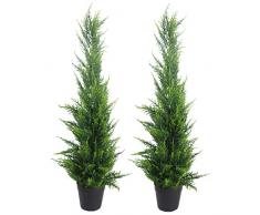 Leaf Künstliche Buchsbaum, Zypresse, 90 cm, 1 Paar, Pair 90cm (3ft)
