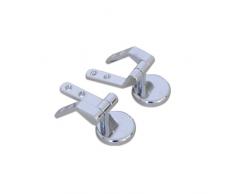 MSV WC Sitz Scharnier aus rostfreiem Zink - Befestigung für WC Deckel