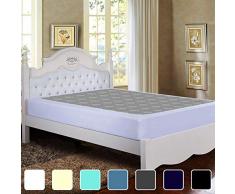 Twin Six Premium Boxspringbezug Update Bettrock, Wickelbezug, Matratzenbezug Queen weiß