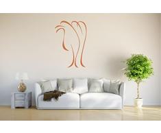 INDIGOS 4051095833628 Wandtattoo / Wandsticker - d276 sÃ¼Ães Kamel Afrika Zebu WÃ¼ste Lama Tribal, Vinyl, braun, 96 x 65 x 1 cm