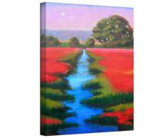 Art Wandbild Provence Moonrise Galerie verpackt Leinwand Kunst von Susi Franco, 24 by 16-Inch