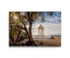 Premium Textil-Leinwand 75 x 50 cm Quer-Format Garten von Son Marroig auf Mallorca | Wandbild, HD-Bild auf Keilrahmen, Fertigbild auf hochwertigem Vlies, Leinwanddruck von Christian Müringer