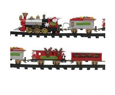 Reila Deko-Zug für Weihnachtsbaum, mit Halterung und 3 Wagons