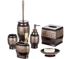 Creative Scents Dublin 6-Teiliges Badezimmer Set und Tissue Box 6 Piece Set