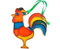 Westmon Works Dekofigur Hahn, bunt, Weihnachtsbaum, Weihnachtsbaum, Weihnachtsdekoration, in Geschenkverpackung