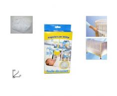 Due Esse s.r.l. Zwei Moskitonetz für Wiege mit Gummiband, Mehrfarbig, Einheitsgröße