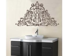 INDIGOS 4052166042925 Wandtattoo W257 Ranken, Ornamente Wandaufkleber 80 x 45 cm, braun