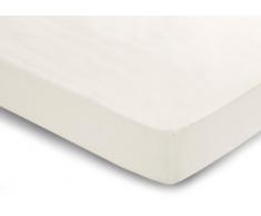 Belledorm Spannbettlaken für Einzelbett 100 % ägyptische Baumwolle mit Fadendichte 400 elfenbeinfarben