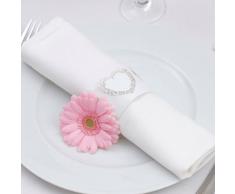 Neviti Vintage Romance Serviettenring - Papier Herz, Weiß