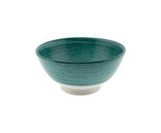 Cala Living Salatschüssel, mittelgroß, Keramik, Grün Pinsel, 20 cm