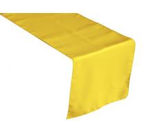 LA, Leinen, Polyester, Popelin, Tischläufer, Polyester, Yellow Light, 35.56 x 274.3 x 0.04 cm