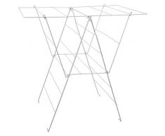 Sauvic 88844 - Wäscheständer, Sisi, kunststoffbeschichtet weiß, 98 x 62 x 94 cm.