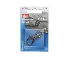 Prym 417898 7 x 38 mm gunmetal Karabinerhaken, Zinklegierung