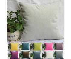 tangdepot massiv SAMT Dekoratives Kissen Bezüge/Euro kissenrollen, Super Weiche Velours, Micro geprägt Leaf Textur und Form, SAMT, Silbergrau, 61 x 61 cm