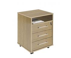 INTRADISA 9003 - Schubladenschrank für das Büro, eichenfarben