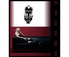 INDIGOS 4052166032551 Wandtattoo w156 Kopf, Tribal, Afrika Wandaufkleber 120 x 60 cm, braun