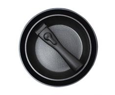 Bergner Click & Cook Pfannenset, Aluminium geschmiedet, schwarz, 31 x 16.5 x 12 cm