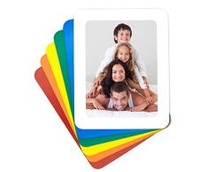 TOPINSTOCK Magnetischer Bilderrahmen 5 Farben Pack Set Kühlschrank Magnete Creative Home Bilderrahmen 5 x 7 in Red, Orange, Yellow, Green, Blue, White