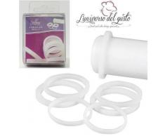 Dekorieren Pack fÃ¼r groÃe Teigrolle FÃ¼hrer, Silikon, transparent, 6Â StÃ¼ck