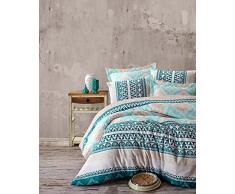 En Vogue Bettwäsche-Set für Doppelbett 200 x 200 cm Crema Di Turchese Bianco Alla Menta