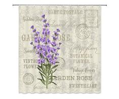 qianliansheji Pfau Duschvorhang Mädchen Deko Duschvorhang Nostalgie Poster Duschvorhang für Badezimmer Bohemian Stil Duschvorhang Auto Duschvorhang Set Individuell Ölgemälde Landschaft Multi 1014