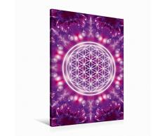 Premium Textil-Leinwand 60 x 90 cm Hoch-Format Blume des Lebens - Transformation | Wandbild, HD-Bild auf Keilrahmen, Fertigbild auf hochwertigem Vlies, Leinwanddruck von Gaby Shayana Hoffmann