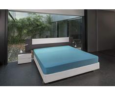 B.sensible BSensible Tencel-Spannbettlaken, wasserdicht und atmungsaktiv Bett mit Gelenken am Kopf und an den Füßen 70+70 X 200 türkis
