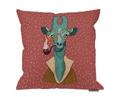 HGOD Designs Leoparden-Kissenbezug, abstraktes Leopardenmuster, Kunst-Design, Baumwolle, Leinen, Polyester, Dekoration, Heimdekoration, Sofa, Sofa, Schreibtisch, Stuhl, Schlafzimmer, 40,6 x 40,6 cm ... 18x18 Inch A5-0018