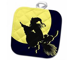 3dRose Topflappen, weiß, 20,3 x 20,3 cm