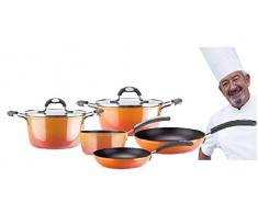 Vitrex - Gourmet Wok-Pfanne, Stahl, orangefarbig, 26 cm