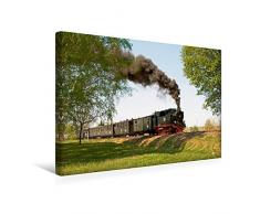 Calvendo Premium Textil-Leinwand 45 cm x 30 cm quer, Die Mansfelder Bergwerksbahn | Wandbild, Bild auf Keilrahmen, Fertigbild auf echter Leinwand, Leinwanddruck Menschen Menschen