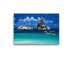 Premium Textil-Leinwand 45 x 30 cm Quer-Format Seychellen - Der Garten Eden im Indischen Ozean | Wandbild, HD-Bild auf Keilrahmen, Fertigbild auf hochwertigem Vlies, Leinwanddruck von Thomas Amler