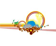 INDIGOS 4051719805413 Wandtattoo ME081 Retro Kreise Tribal Ranken Pflanzen Blume Blatt Herbst 96 x 41 cm