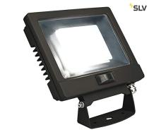 SLV SPOODI SENSOR, LED Outdoor Wandaufbauleuchte, 30W, schwarz, 4000K Leuchte Aluminium 30 W