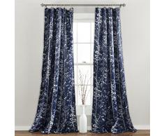 Lush Decor, dunkelnder Wald Vorhänge Baum Blätter Verdunkelung Fenster Vorhang Set für Wohnen, Essen, Schlafzimmer (Paar), 274 x 132 cm