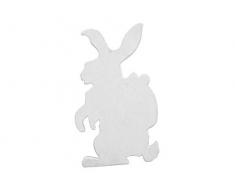 EUROPALMS 83505011 Silhouette Osterhase, 60 cm, WeiÃ, EinheitsgröÃe