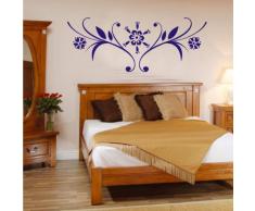 INDIGOS 4052166074049 Wandtattoo w443 Pflanze Blume Wandaufkleber 80 x 31 cm, blau