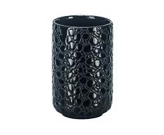 Kleine Wolke Kroko Zahnputzbecher, Porzellan, schwarz, 7.6 x 7.6 x 11.6 cm