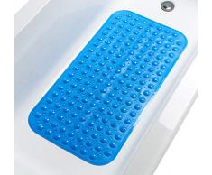 TIKE SMART Badewannenmatte, PVC, rechteckig, Vinyl, Opaque Light Blue, M