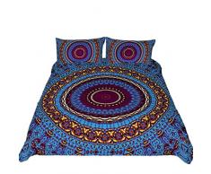 Tngan Bettwäsche-Set, Doppelbett, King-Size-Größe, 3D, Bohemian-Bettwäsche-Set, 4-teilig Queen(1*Duvet Cover+2*Pillowcases) Picture 1