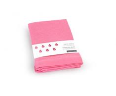 EKOBO 68890 Gästetuch, Bio Baumwolle, Flamingo, 30 x 50 cm, 2-Einheiten