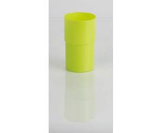 Kimmel Tasse Trinkbecher Becher bruchsicher stapelbar Mehrweg 250 ml, Kunststoff, Limone