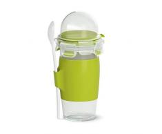 Tefal Yoghurt Lunchbox mit Clip & Go und Löffel, luftdichter Behälter für Lebensmittel, Müsli, Obst oder Nüsse, BPA-frei, auslaufsicher, spülmaschinenfest