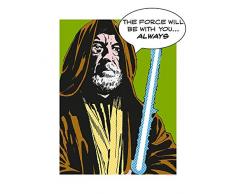 Komar Wandbild Star Wars Classic Comic Quote Obi Wan | Kinderzimmer, Jugendzimmer, Dekoration, Kunstdruck | ohne Rahmen | WB119-40x50 | Größe: 40 x 50 cm (Breite x Höhe)