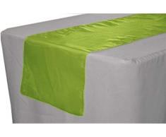 New Creations Chiffon Tischläufer, extra lang, für Hochzeiten, Urlaub, Tischläufer, Lange Tischläufer, 18 x 180 Lime