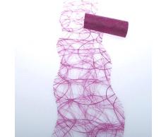 Deko AS GmbH Sizoweb Tischband Wellenschnitt Erika ca. 12,5 cm Rolle 25 Meter - 64-037